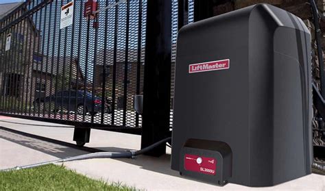 electric gate box|liftmaster gate system.